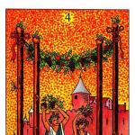 Four of Wands: Tarot card meaning Meaning of tarot cards 4 of Wands Fool