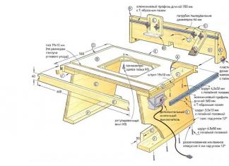 DIY kružni stolovi (fotografije, crteži i video zapisi)