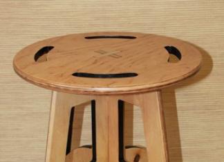 Methods for making wooden stools