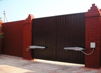 The best drawings of gates and gates made of corrugated sheets Homemade metal gates